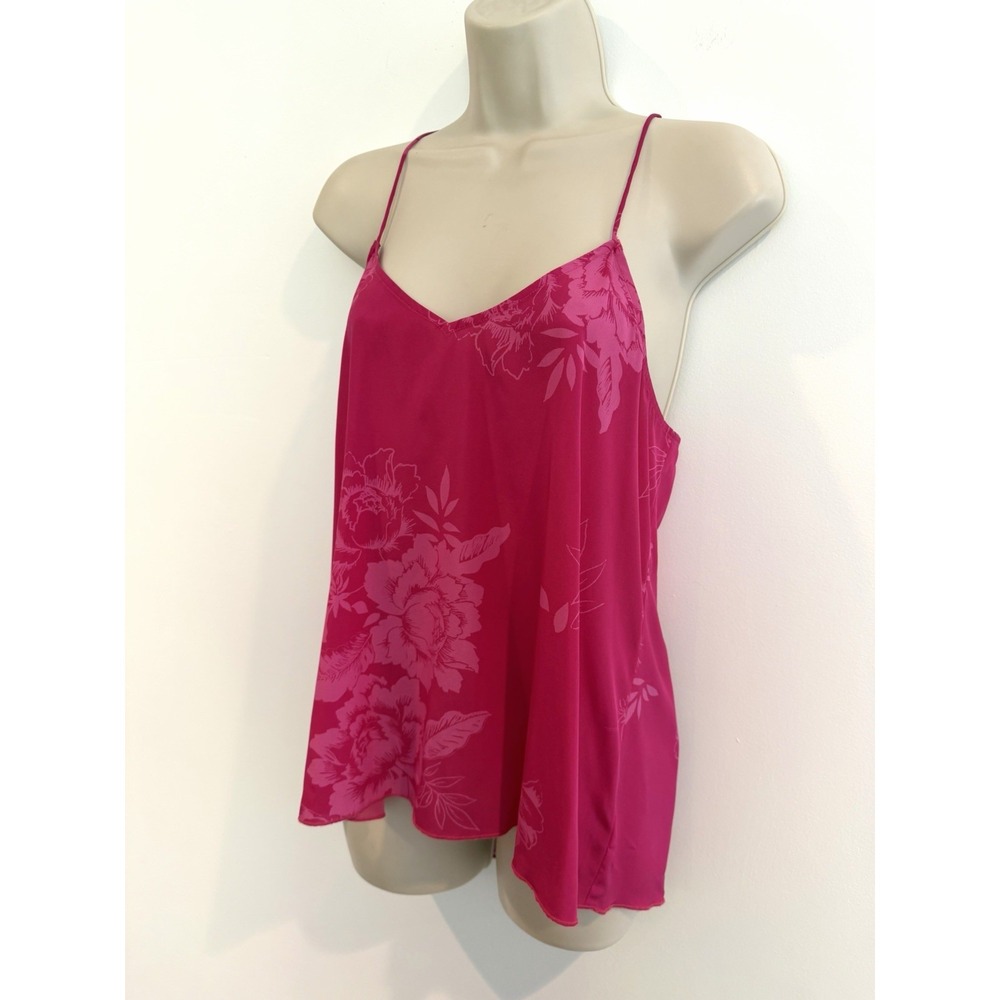 Johnny Was Etta Silk Cami Sz S Pink Floral Tank Top Boho Luxe Blouse Boho - Picture 6 of 8